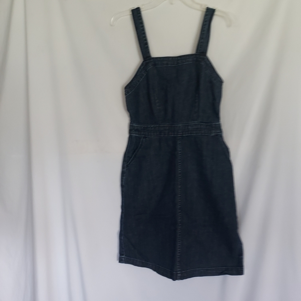 Womans Blue Skirt With Straps